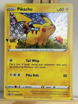 Pokemon TCG Pikachu SWSH039 Promo General Mills 25th Anniversary Celebrations - Image 3