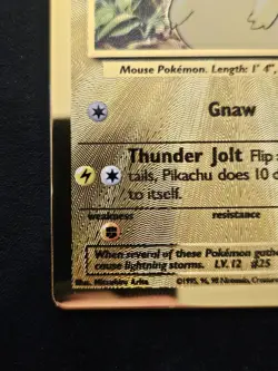 Pikachu 58/102 Celebrations 25th Anniversary Gold Metal Promo Pokemon Card - Image 4