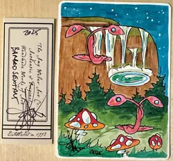 MTG ARTIST PROOF Portuguese Barbed Sextant AP Art Sketch Amy WEBER Magic - Image 1