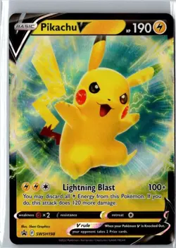 Pikachu V - #SWSH198 - SWSH: Sword & Shield Promo Cards - Promo Holo - Image 1