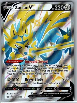 Zacian V (Shiny) - SWSH292 SWSH: Sword & Shield Promo Cards - Pokemon Card - NM - Image 1