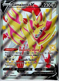 Zamazenta V (Shiny) - SWSH293 SWSH: Sword & Shield Promo - Pokemon Card - NM - Image 1
