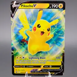Pikachu V SWSH198 Promo SWSH: Sword & Shield Promo Cards Pokemon TCG NM - Image 1