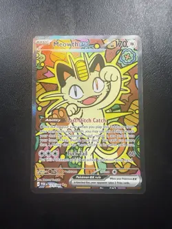 MEOWTH EX Special Illustration Rare Card • 121/88 • Pokemon ME03: Perfect Order - Image 1