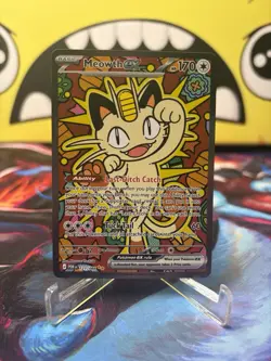 Pokemon Meowth ex 121/088 Special Illustration Rare SIR Perfect Order NM! - Image 1