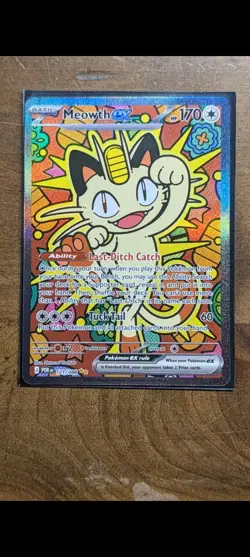 Pokemon Meowth ex 121/088 Perfect Order Special Illustration Rare Pack Fresh NM - Image 1
