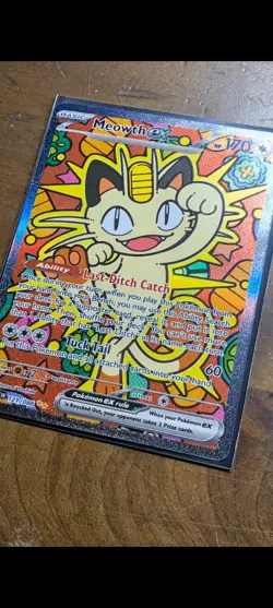 Pokemon Meowth ex 121/088 Perfect Order Special Illustration Rare Pack Fresh NM - Image 3