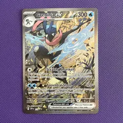 Pokemon TCG Scarlet & Violet Greninja EX 132 Holo Black Star Promo NM - Image 1