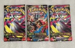 Pokemon TCG Mega Evolution 3 Booster Packs - English Sealed - Image 1