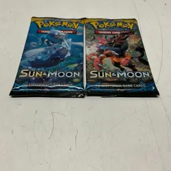 Lot of 2 Pokemon Sun & Moon Base Booster Pack - 10 Cards New Factory Sealed 820650801945 - Image 2