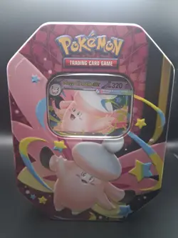 Pokemon Mega Evolution Moonlit Tin Clefable Factory Sealed 4 Booster Packs New - Image 1