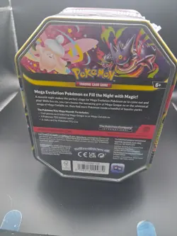 Pokemon Mega Evolution Moonlit Tin Clefable Factory Sealed 4 Booster Packs New - Image 5