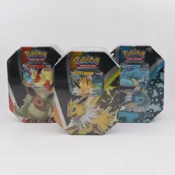 Pokemon TCG SWSH Evolving Skies Eevee Evolutions Tin [Set of 3] - NEW SEALED - Image 1