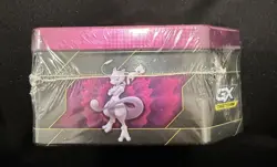 Pokemon TCG: Mewtwo & Mew GX Tag Team Power Partnership Tin Factory Sealed - Image 4