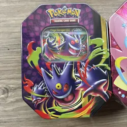 Pokemon TCG Mega Moonlit Tins Gengar & Clefable ex, New Factory Sealed - Image 2
