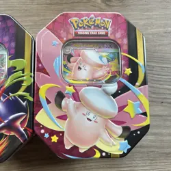 Pokemon TCG Mega Moonlit Tins Gengar & Clefable ex, New Factory Sealed - Image 3