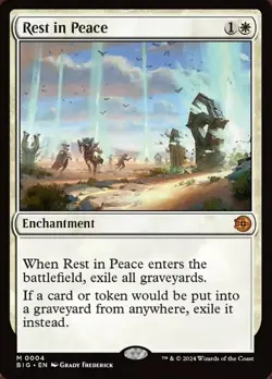 x1 Rest in Peace - Foil M MTG Outlaws of Thunder Junction: The Big Score M/NM - Image 1