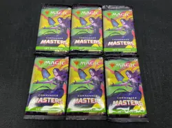 Magic The Gathering MTG: Commander Masters - Set Booster Packs Lot of 6 - Image 1