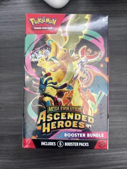 New Pokemon TCG: Mega Evolution-Ascended Heroes Booster Bundle (6 Pack) ✅ - Image 1