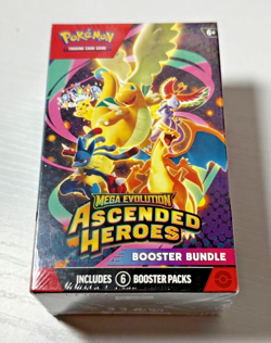 Pokemon TCG Mega Evolution—Ascended Heroes Booster Bundle 6 Packs 60 Cards - Image 1