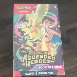 Pokemon TCG Mega Evolution Ascended Heroes Booster Bundle Box 6 Packs - Image 1