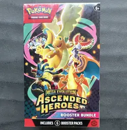 Pokemon TCG Mega Evolution: Ascended Heroes Booster Bundle 6 Packs Box - Image 1