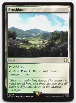 Brushland - NM - LTC Commander: The Lord of the Rings # 297 - MTG Magic - Image 1