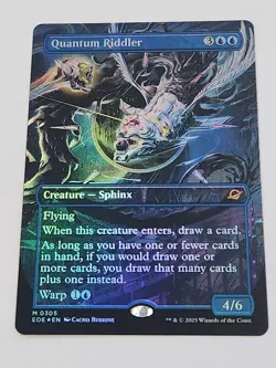 Quantum Riddler (Borderless) Edge of Eternities Foil Magic The Gathering MTG - Image 1