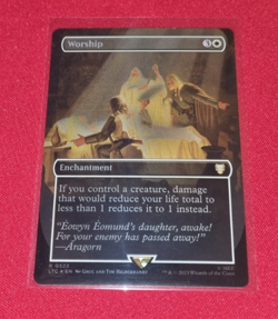Magic the Gathering Worship Foil The Lord of the Rings Used - Image 1