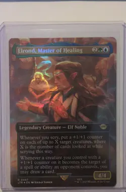 Elrond, Master of Healing (Borderless) Lord of the Rings: Middle-Earth Foil - Image 1