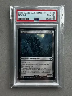 PSA 10 - MTG Lord of the Rings - Nazgul - Card #339 Magic the Gathering 0339 LTR - Image 1