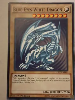 Yugioh! Blue-Eyes White Dragon LDK2-ENK01 Legendary Decks II 1st Edition English - Image 1