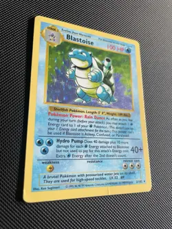 1999 Blastoise ⭐ 2/102 Holo Rare Base Set Vintage WOTC Shadowless Pokemon MP - Image 1