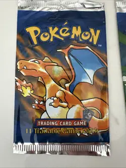3 EMPTY Pokemon Base Set Pack Wrappers Charizard Blastoise Venusaur Shadowless - Image 3