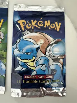 3 EMPTY Pokemon Base Set Pack Wrappers Charizard Blastoise Venusaur Shadowless - Image 5