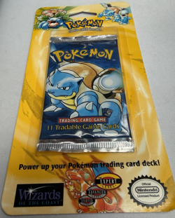 WOTC New SEALED BLASTOISE 1999 Pokemon BASE SET SHADOWLESS Blister BOOSTER Pack - Image 2