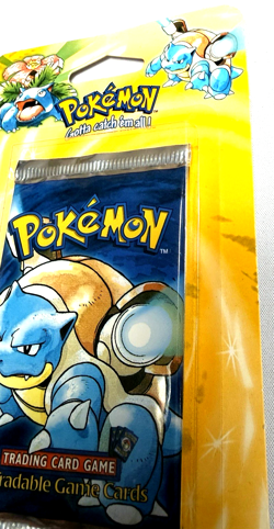 WOTC New SEALED BLASTOISE 1999 Pokemon BASE SET SHADOWLESS Blister BOOSTER Pack - Image 3