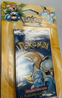 WOTC New SEALED BLASTOISE 1999 Pokemon BASE SET SHADOWLESS Blister BOOSTER Pack - Image 4