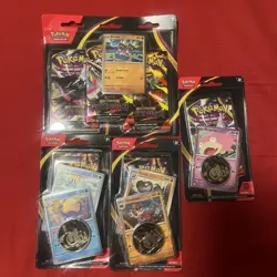 3Pk Blister + 3 Checklane Blisters (Lot of 4) Sealed-Pitch Black Pokemon Promos - Image 1