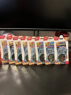 ( LOT OF 19 ) Pokemon Surging Sparks Blister Packs - Wooper & Pachirisu Promos - Image 2