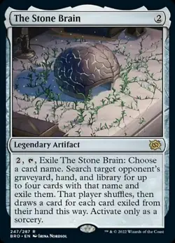 1x The Stone Brain NM-Mint, English The Brothers' War MTG Magic - Image 1