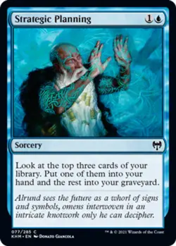 4x Strategic Planning - Foil NM-Mint, English Kaldheim MTG Magic - Image 1