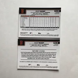Topps Chrome Grant McCray RC Auto X2 - SF Giants #CRDA-GM /299 #RA-GM /150 - Image 2