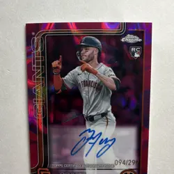 Topps Chrome Grant McCray RC Auto X2 - SF Giants #CRDA-GM /299 #RA-GM /150 - Image 4