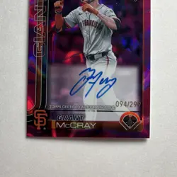 Topps Chrome Grant McCray RC Auto X2 - SF Giants #CRDA-GM /299 #RA-GM /150 - Image 5