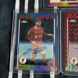x3 Liverpool Topps Auto Cards Bundle Elliot x2 McConnell Chrome UCC Team Set - Image 2