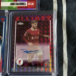 x3 Liverpool Topps Auto Cards Bundle Elliot x2 McConnell Chrome UCC Team Set - Image 3