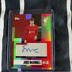 x3 Liverpool Topps Auto Cards Bundle Elliot x2 McConnell Chrome UCC Team Set - Image 4