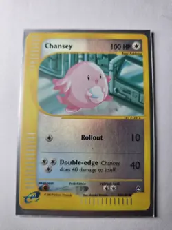 Chansey 69/147 Aquapolis 2002 Reverse Holo E-Reader Vintage Pokemon Card TCG - Image 1