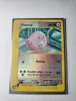 Chansey 69/147 Aquapolis 2002 Reverse Holo E-Reader Vintage Pokemon Card TCG - Image 3